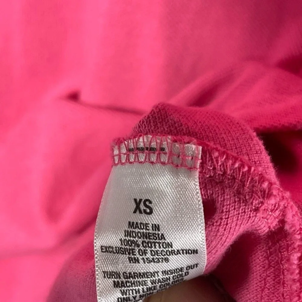 Aeropostale Polo Womens XS Pink Short Sleeve Logo Pique Casual Preppy Top 000684